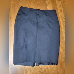 Ivanka Trump womens Black Stretch Knit Elastic Waist Pull on Pencil Skirt Sz. M
